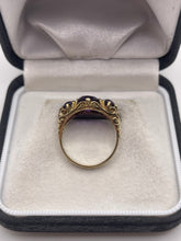 Load image into Gallery viewer, 9ct gold amethyst ring
