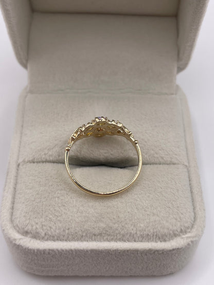 9ct gold opal cluster ring