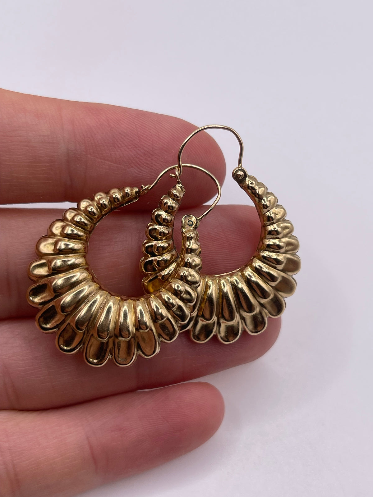 9ct gold Creole earrings