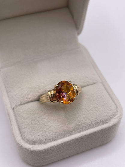 9ct gold topaz ring