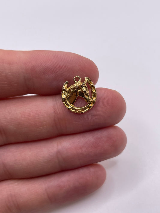 9ct gold horseshoe charm