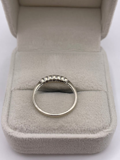 9ct white gold diamond ring