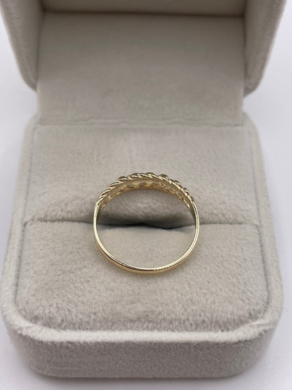 9ct gold keepers ring