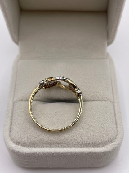 9ct gold diamond ring