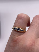 Load image into Gallery viewer, 18ct gold sapphire and diamond ring
