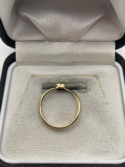 9ct gold tourmaline ring
