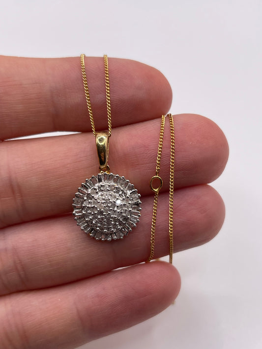 Silver diamond necklace