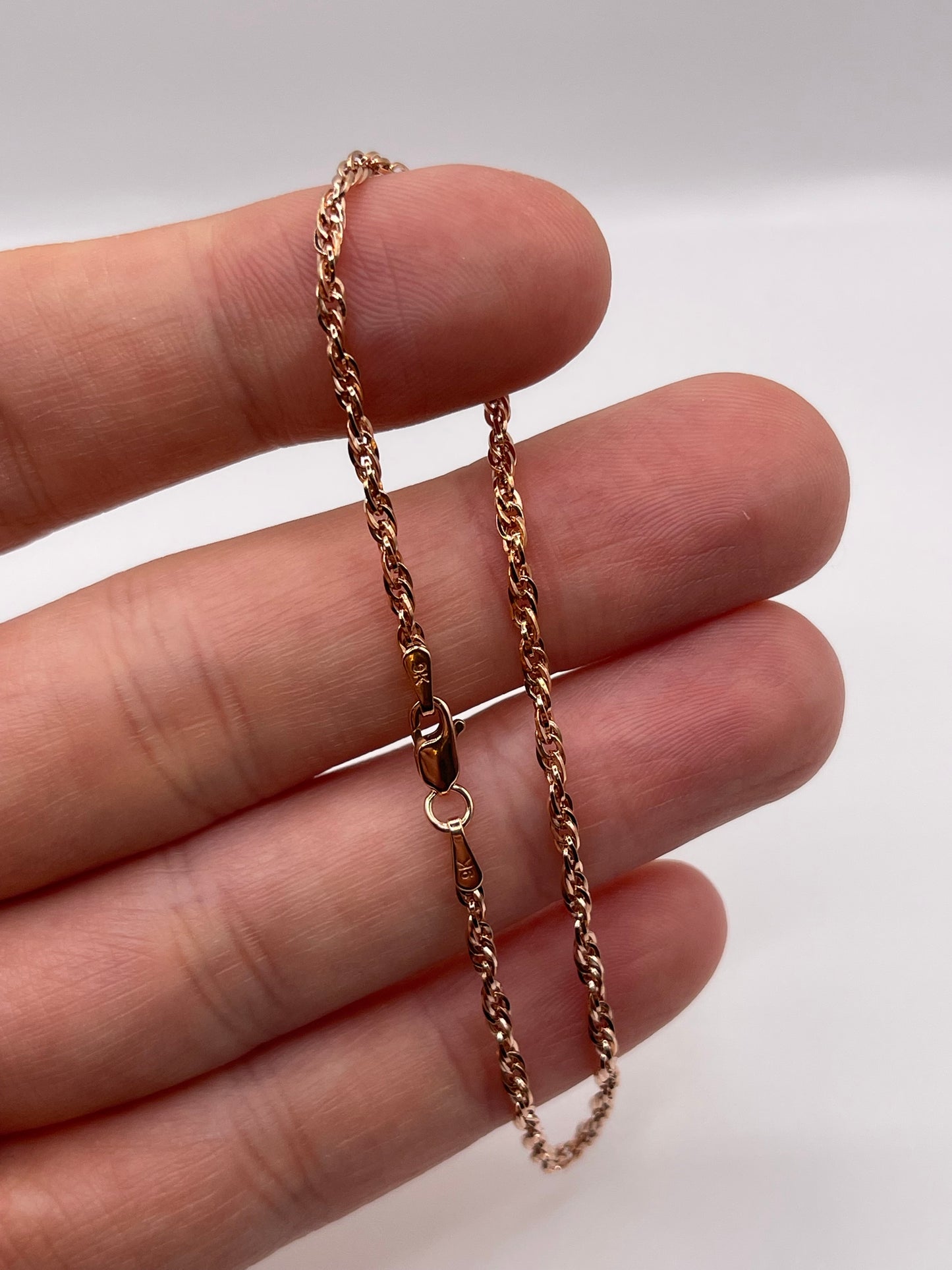 9ct rose gold bracelet