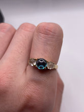 Load image into Gallery viewer, 9ct gold cabochon topaz and moonstone ring
