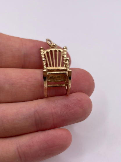 9ct gold chair pendant