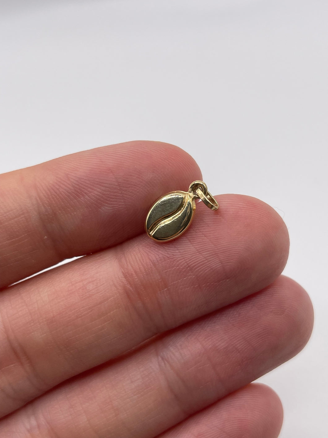 9ct gold coffee bean charm