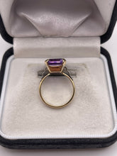 Load image into Gallery viewer, 9ct gold amethyst ring
