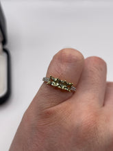 Load image into Gallery viewer, 9ct gold quartz and zircon ring
