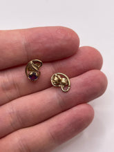 Load image into Gallery viewer, 9ct gold amethyst earrings
