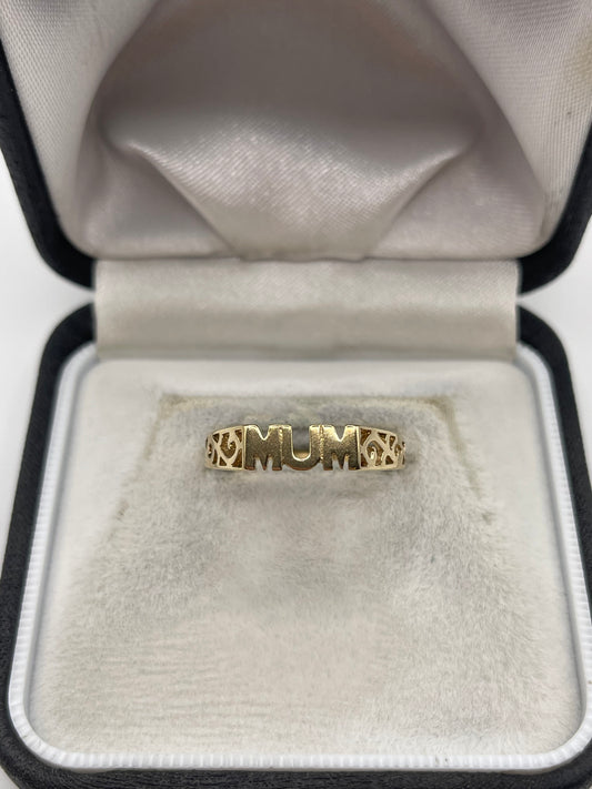 9ct gold mum ring