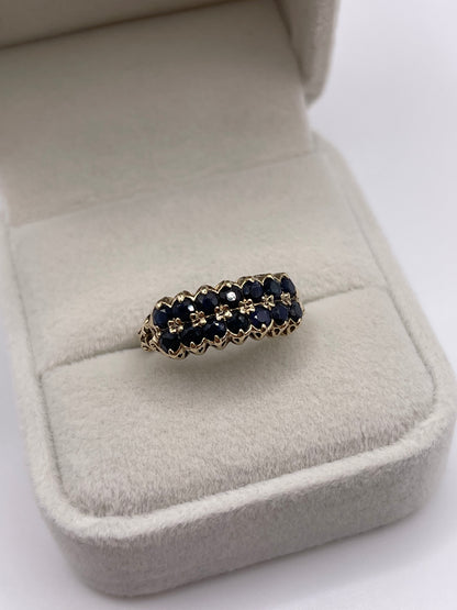 9ct gold sapphire ring