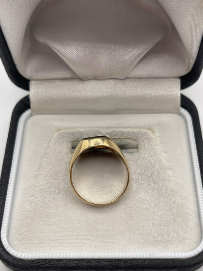 9ct gold onyx Masonic signet ring