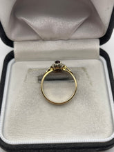 Load image into Gallery viewer, 9ct gold ruby and diamond ring
