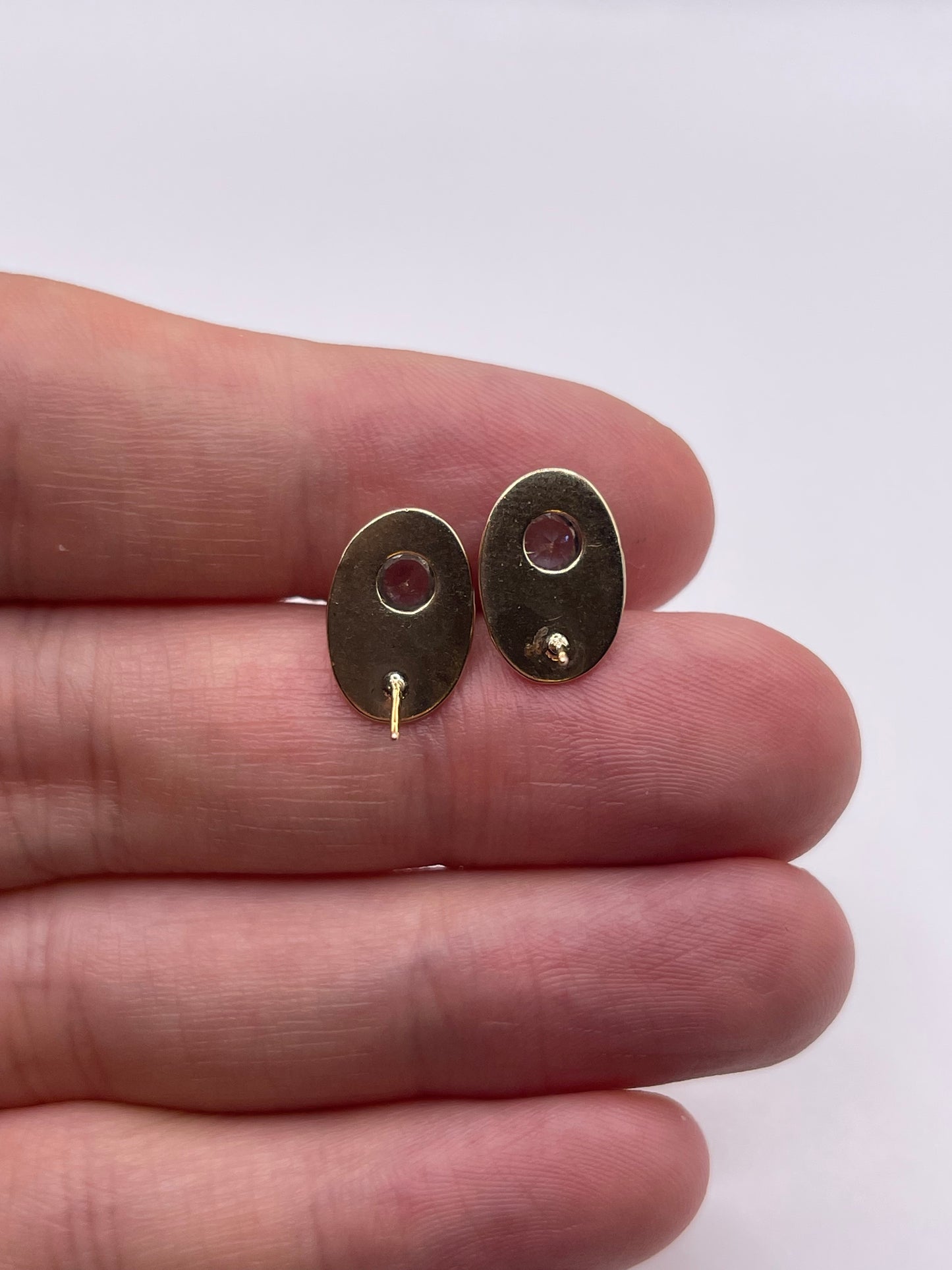 9ct gold topaz earrings