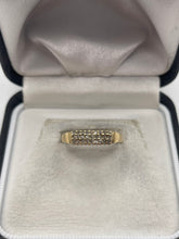 Load image into Gallery viewer, 9ct gold diamond cluster ring
