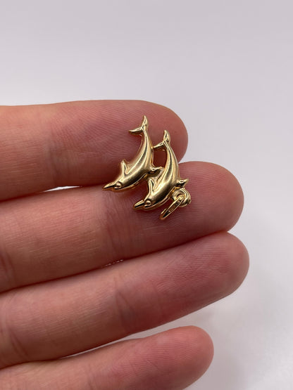 9ct gold dolphin charm