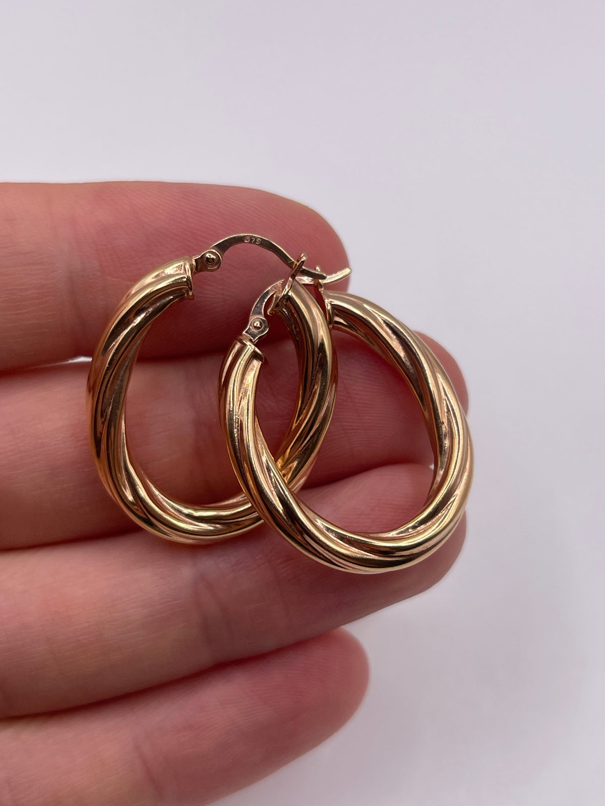 9ct gold Creole earrings