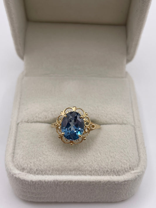 9ct gold paste ring