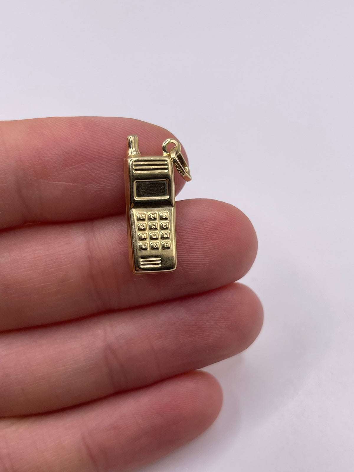 9ct gold mobile phone charm