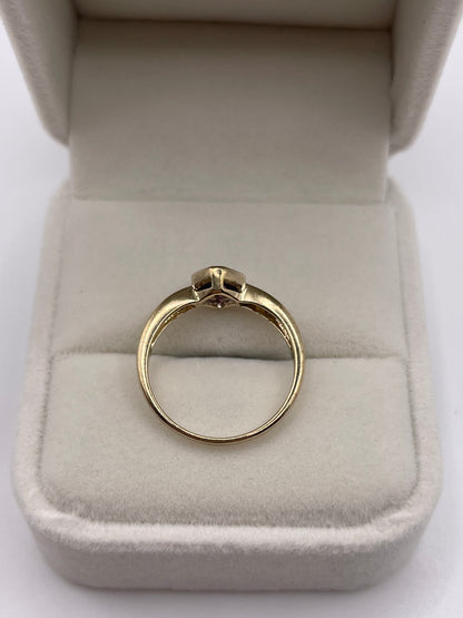 9ct gold amethyst ring