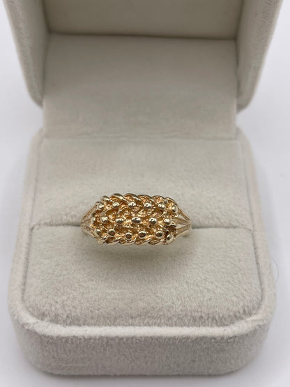 9ct gold keepers ring