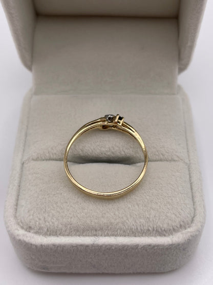 9ct gold sapphire and diamond ring