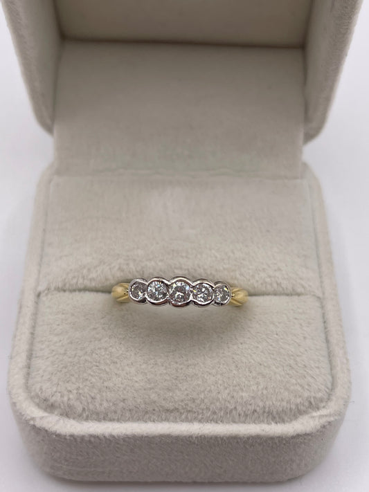 18ct gold diamond ring