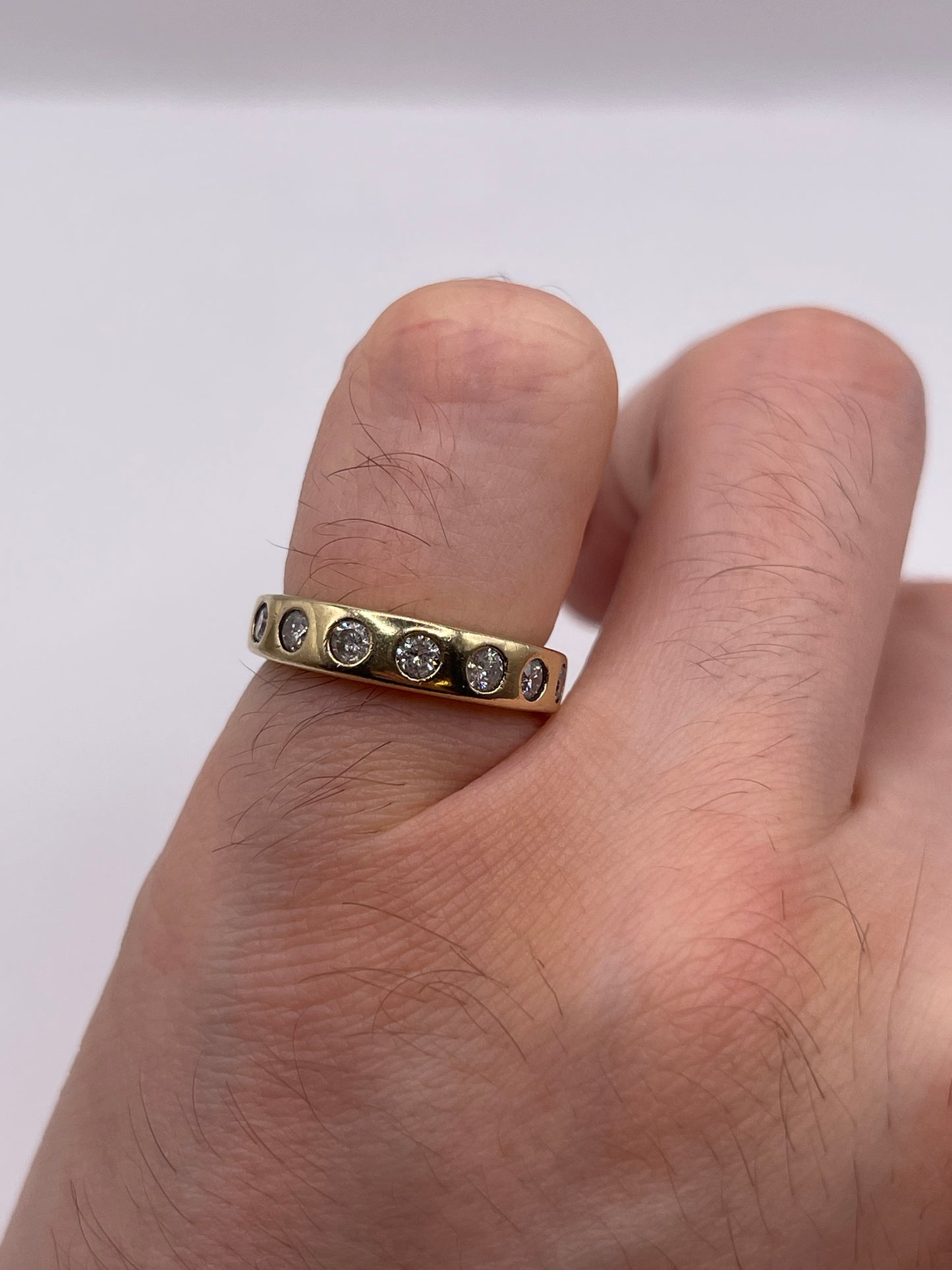 9ct gold 50 point diamond ring