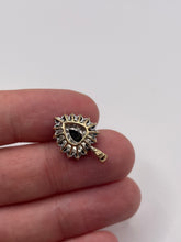 Load image into Gallery viewer, 9ct gold sapphire and diamond heart pendant
