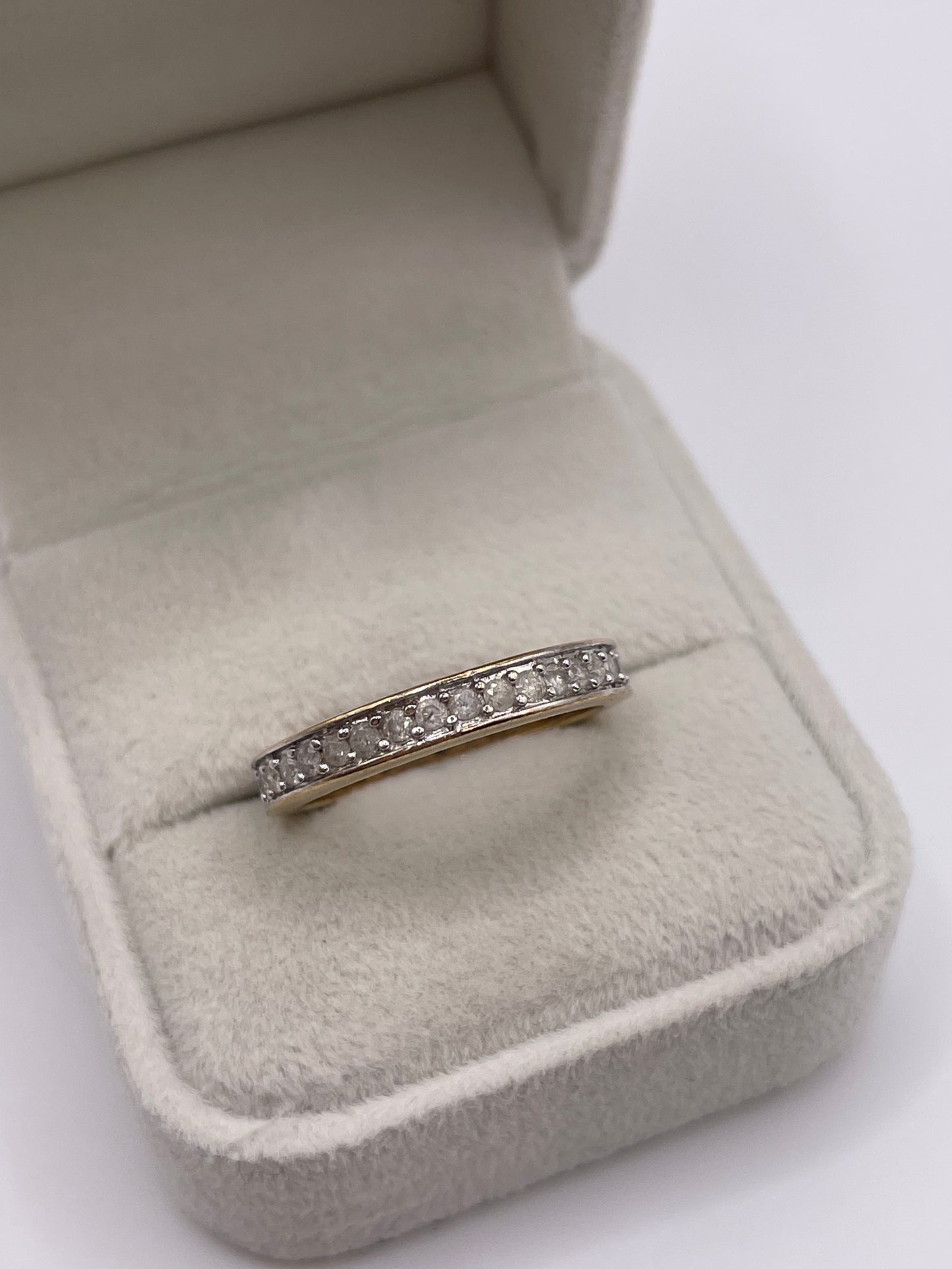 9ct gold diamond eternity ring