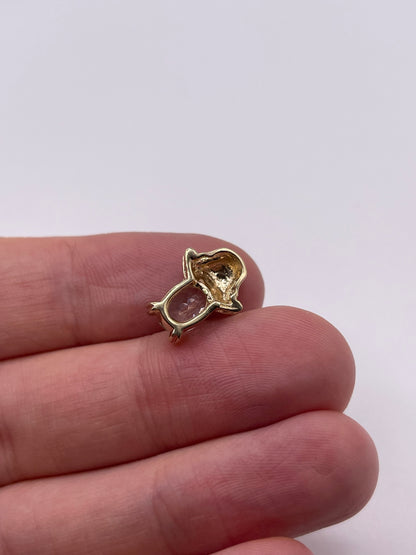9ct gold topaz pendant