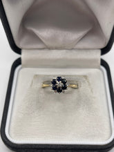 Load image into Gallery viewer, 18ct gold sapphire and diamond ring
