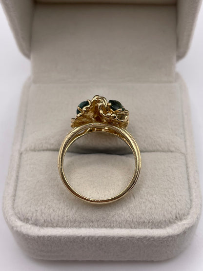 9ct gold synthetic spinel ring