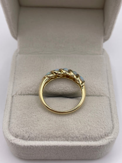9ct gold opal ring