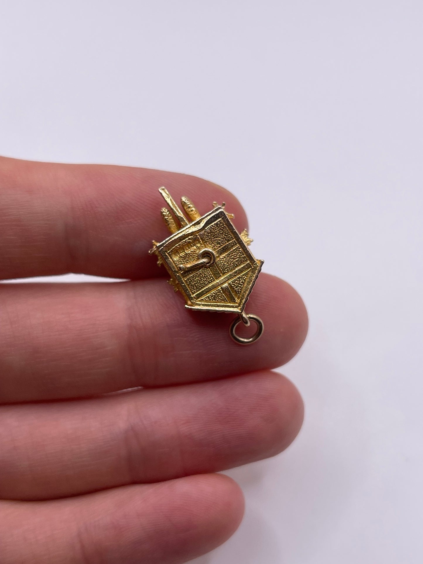 9ct gold cuckoo clock charm
