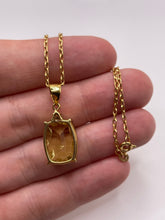 Load image into Gallery viewer, 9ct gold lemon quartz necklace
