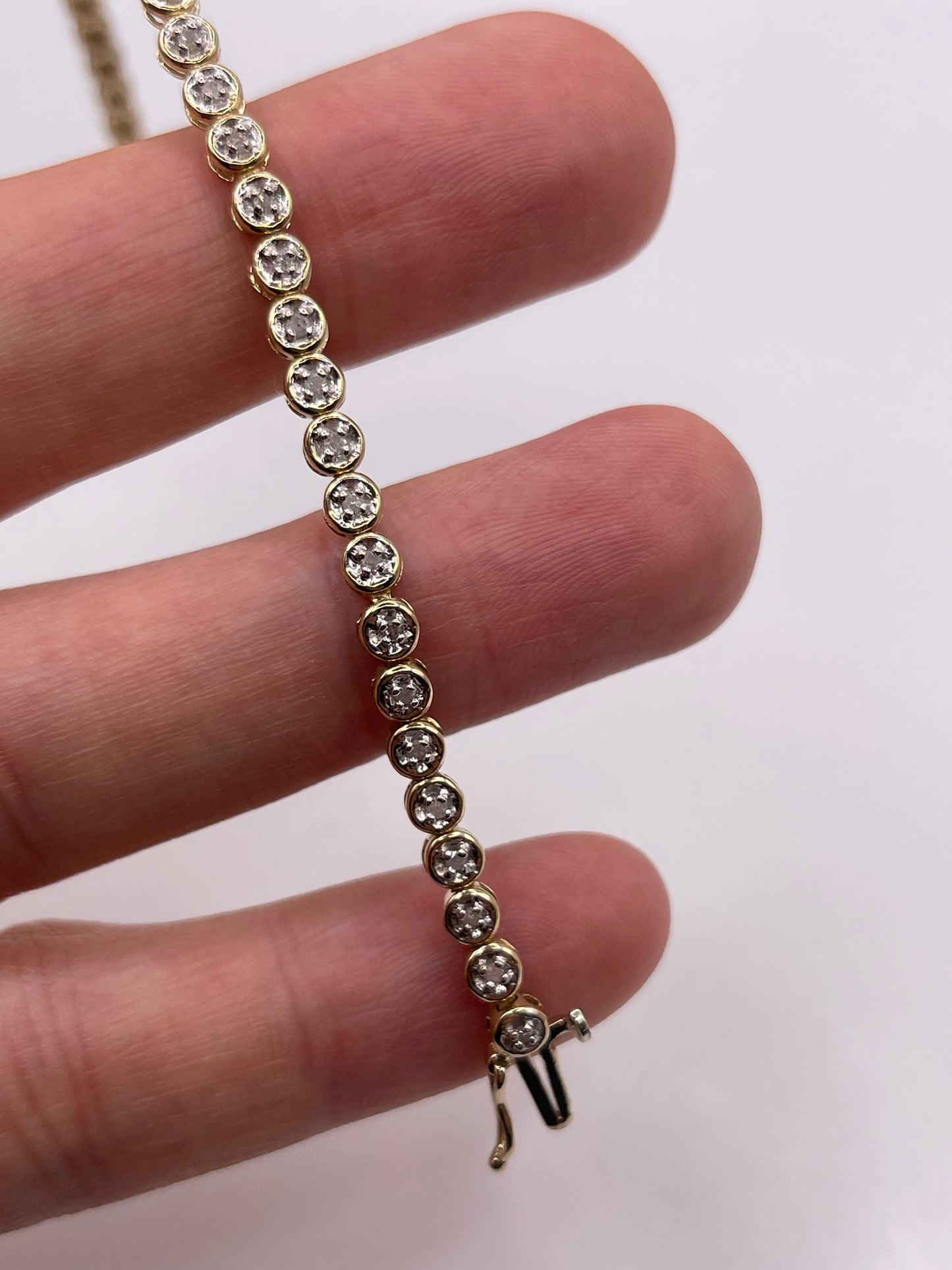 9ct gold diamond bracelet