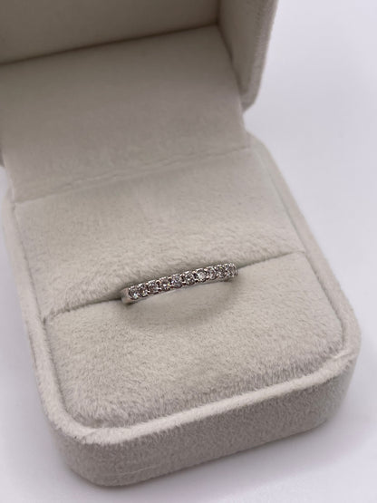 9ct white gold diamond ring