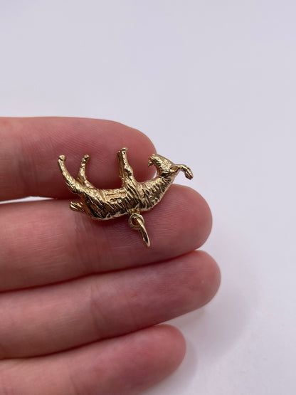 9ct gold goat charm