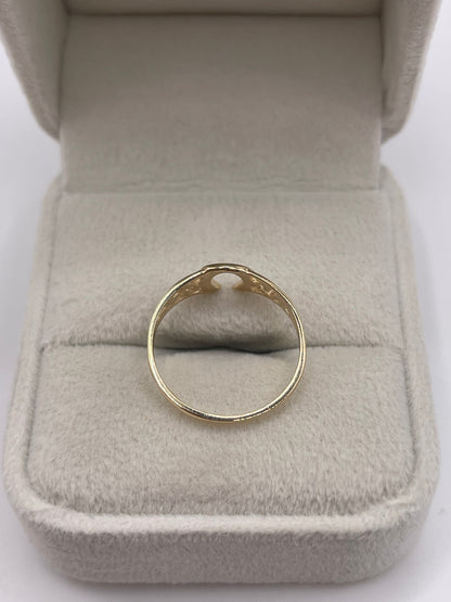 9ct gold horseshoe ring