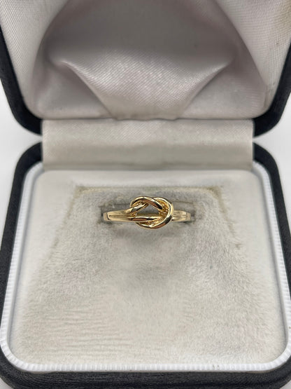 9ct gold knot ring