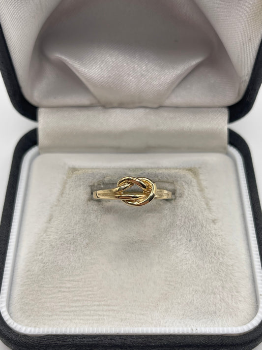 9ct gold knot ring
