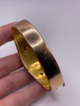 Load image into Gallery viewer, Antique 15ct gold enamel and pearl bangle
