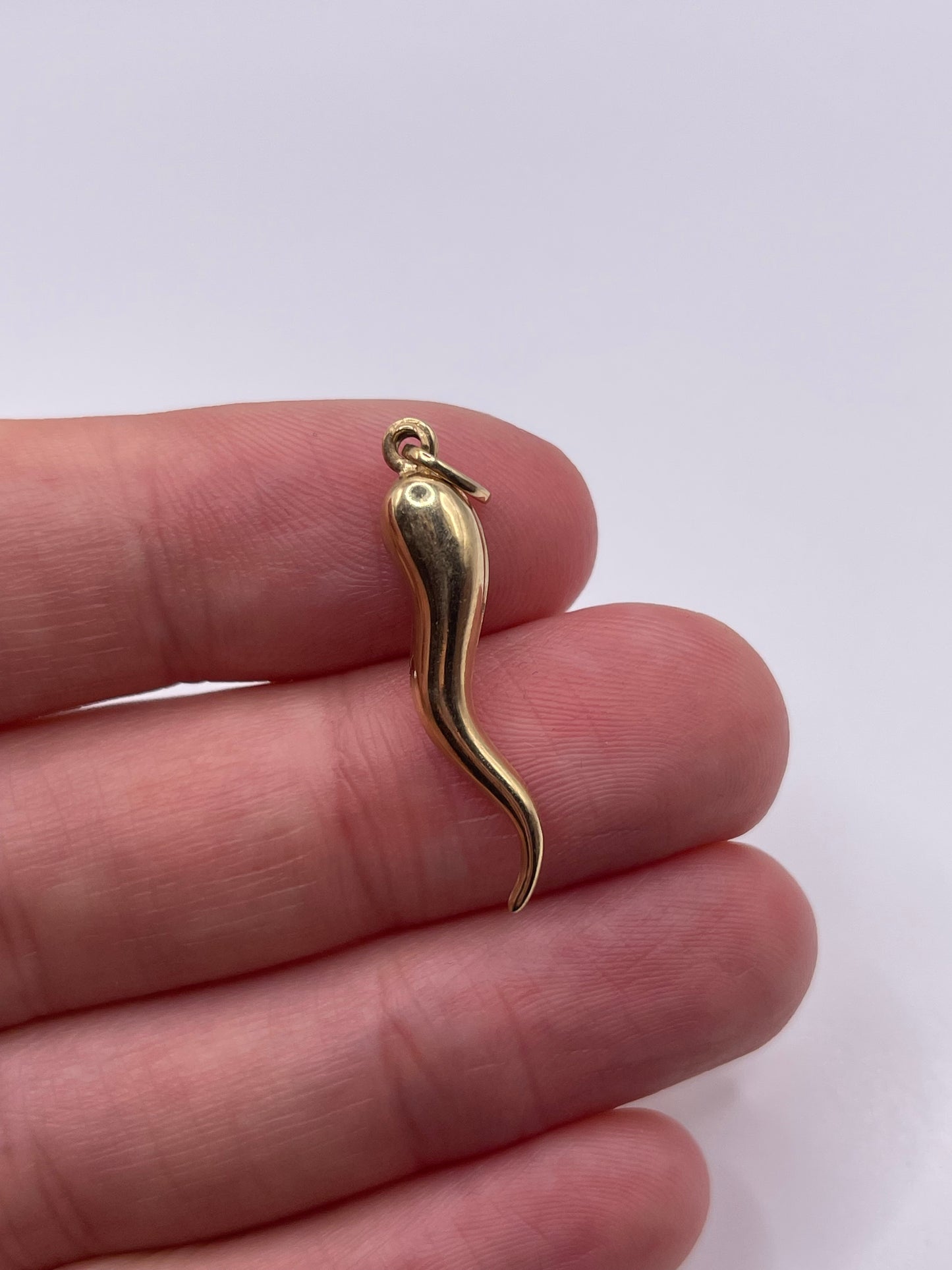 9ct gold horn of plenty charm