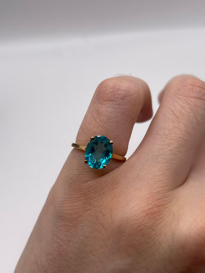 9ct gold quartz ring